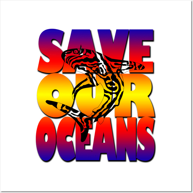 Save our oceans Wall Art by likbatonboot